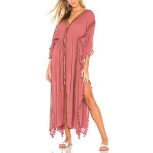 Michael Stars 'Farrah' Pink Caftan Size OS